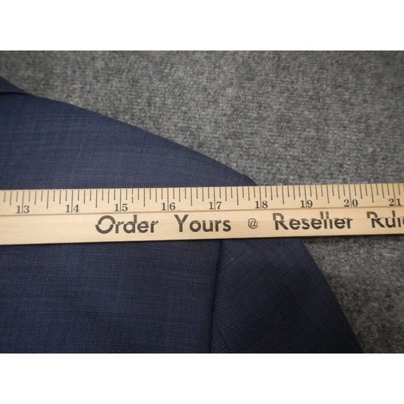 J. Crew Thompson Suit Men's Size 38S Slim Fit Blue w/ Brown Buttons 100% Wool - Picture 11 of 16